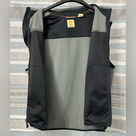 Timberland Gray Fleece Zip-Up Vest - Picture 8 of 10